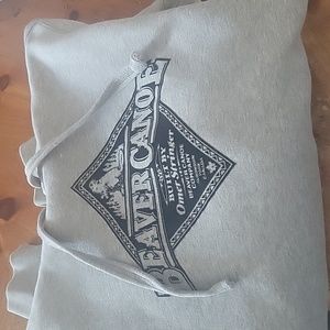 Beaver canoe mens large hoodie